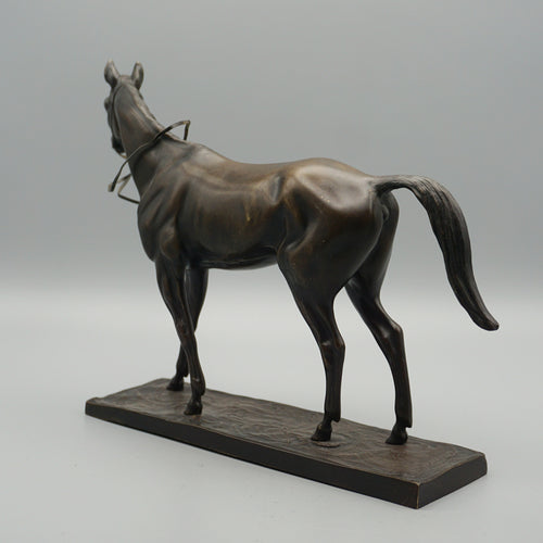 Bronze Racehorse Sculpture by Irenee Rochard H 19cm W 24cm - Jeroen Markies Art Deco