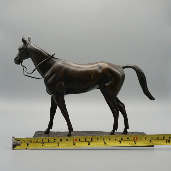 Antique Bronze Racehorse Sculpture by Irenee Rochard H 19cm W 24cm - Jeroen Markies Art Deco