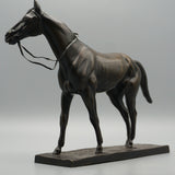 Antique Bronze Racehorse Sculpture by Irenee Rochard H 19cm W 24cm - Jeroen Markies Art Deco