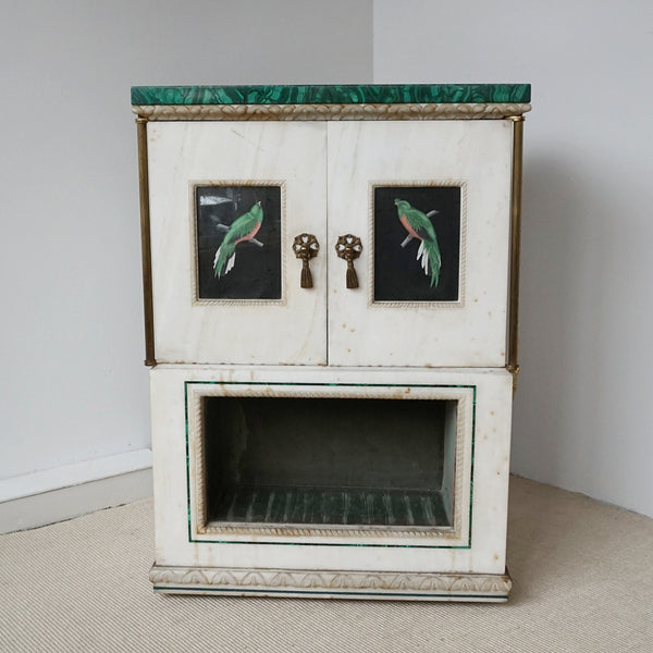 Malachite and Marble 1950s Cabinet - Jeroen Markies Art Deco