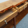 Exquisite Burr Elm Early 20th Century Slim 2.5 metre long Console table - Jeroen Markies Art Deco