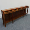 Exquisite Burr Elm Early 20th Century Slim 2.5 metre long Console table - Jeroen Markies Art Deco