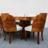 Vintage Art Deco Six Seater Epstein Brothers Dining Suite in Burr Walnut - Jeroen Markies Art Deco