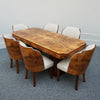 Vintage Art Deco Six Seater Epstein Brothers Dining Suite in Burr Walnut - Jeroen Markies Art Deco