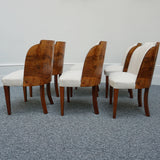 Vintage Art Deco Six Seater Epstein Brothers Dining Suite in Burr Walnut - Jeroen Markies Art Deco