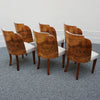 Vintage Art Deco Six Seater Epstein Brothers Dining Suite in Burr Walnut - Jeroen Markies Art Deco