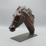 'Enable' British Contemporary Sculpture of the famous racehorse by Gill Parker - Jeroen Markies Art Deco