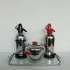 Soda Syphon Set Chromed Mid-Century - Jeroen Markies Art Deco