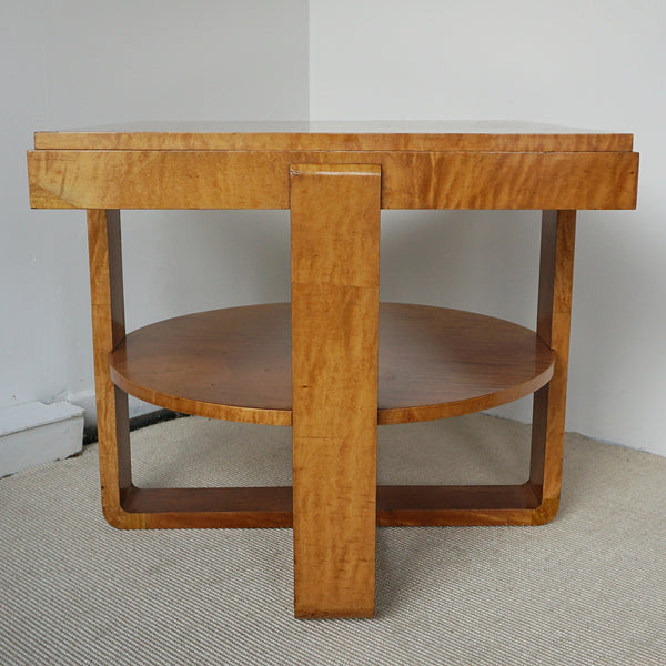 English Art Deco  Satinwood Coffee Table - Jeroen Markies Art Deco