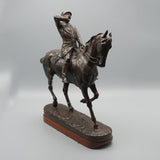 'The Whip' Bronze Sculpture of an English Huntman on Horeseback - Jeroen Markies Art Deco