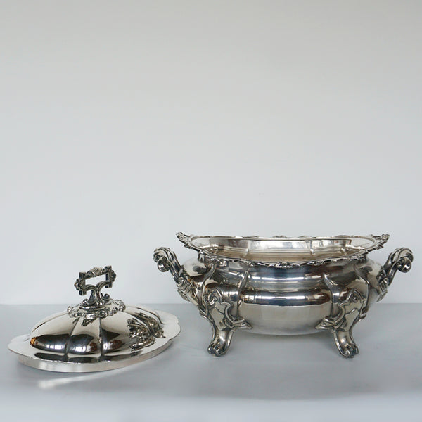 Soup Tureen Victorian Silver Plate - Jeroen Markies Art Deco