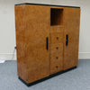 vintage Burr Elm French Art Deco Dressing Cupboard - Jeroen Markies Art Deco