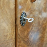 Art Deco wardrobe. Burr walnut wardrobe. 1930s furniture. solid oak vintage wardrobe. - Jeroen Markies Art Deco