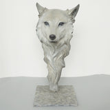 'Wolf' A life size bronze study of a Wolf by Gill Parker - Jeroen Markies Art Deco