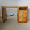 Vintage Art Deco Writing Desk with Satin Birch Veneered on Solid Mahogany - Jeroen Markies Art Deco