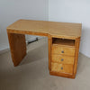 Vintage Art Deco Writing Desk with Satin Birch Veneered on Solid Mahogany - Jeroen Markies Art Deco