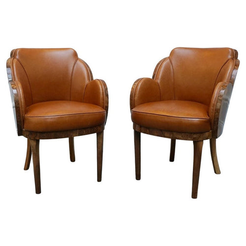 A pair of Art Deco armchairs by Harry & Lou Epstein