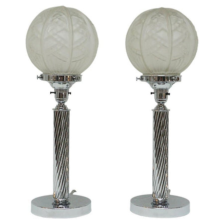 Pair of Tall Table Lamps