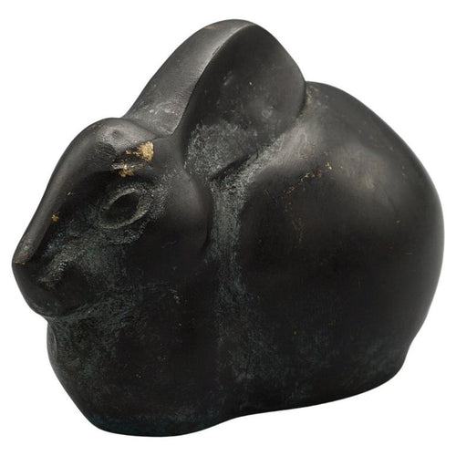 Early 20th Century Japanese Bronze Rabbit - Jeroen Markies Art Deco
