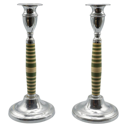 Pair of Vintage Art Deco Candlesticks - Jeoren Markies Art Deco