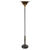 Brass and enamel French Art deco Uplighter Lamp 1930s - jeroen Markies Art Deco