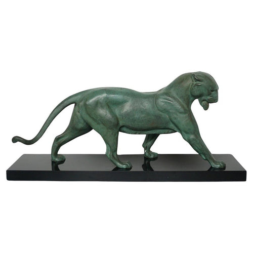 Striding Panther by Plagnet Large Art Deco Sculpture - Jeroen Markies Art Deco