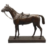 Excellent quality mid-19th century bronze sculpture of a side saddled horse by Jules Moigniez - Jeroen Markies Art Deco