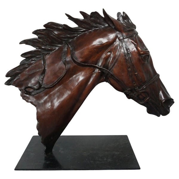 'Enable' The champion thoroughbred racehorse sculpted by Gill Parker in Bronze life size Limited edition of 9 - Jeroen Markies Art Deco