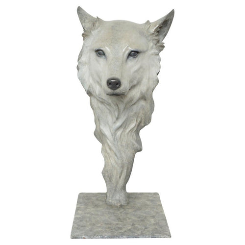 'Wolf' A life size bronze study of a Wolf by Gill Parker - Jeroen Markies Art Deco