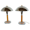 Pair of Art Deco Dome Lamps Amber Bakelite - Jeroen Markies Art Deco