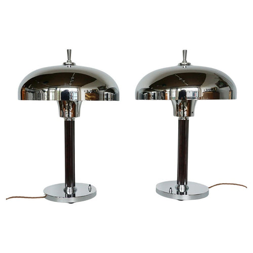 Art Deco fluted bakelite dome lamps - Jeroen Markies Art Deco
