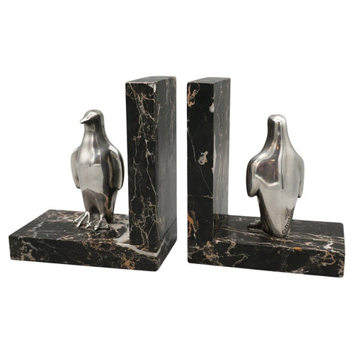 Sillvered Bronze 1930 Bookends Desk Accessory - Jeroen Markies Art Deco