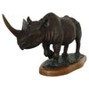 Black Rhino by Denis Mathews - Kenyan Contemporary Sculpture - Jeroen Markies Art Deco