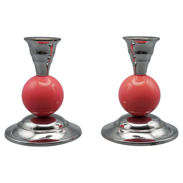 Pair of Art Deco Style Candlesticks - Jeroen Markies Art Deco