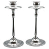 Pair of Candlesticks - Chromed Mid-Century Decorative Candlesticks - Jeroen Markies Art Deco