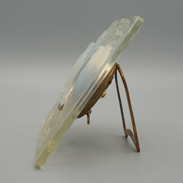 Inséparables - French Art Deco Glass - Rene Lalique - Desk Clock 