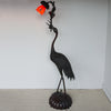 Crane Standing Floor lamp - Japanese Art Nouveau Lamp - Decorative Bronze Lamp - Jeroen Markeis Art Deco