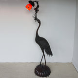 Crane Standing Floor lamp - Japanese Art Nouveau Lamp - Decorative Bronze Lamp - Jeroen Markeis Art Deco