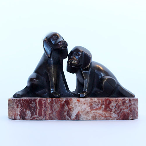 Art Deco Bronze Dogs at Jeroen Markies