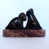 Art Deco Bronze Dogs at Jeroen Markies