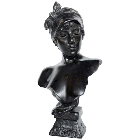 Sold at Auction: Jooris von Gent, * A Belgian Art Nouveau Bronze Bust,  Height overall 8 3/4 inches.