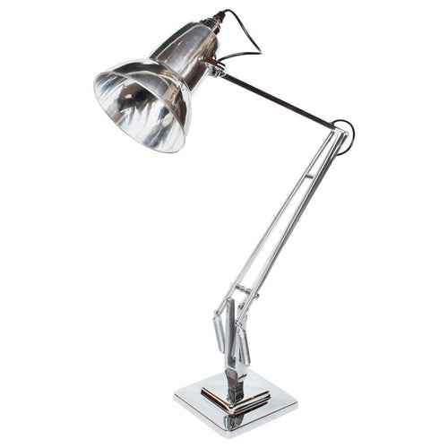 1950's Herbert Terry & Sons 2 Step Chromed Metal Anglepoise Desk Lamp - Jeroen Markies Art Deco