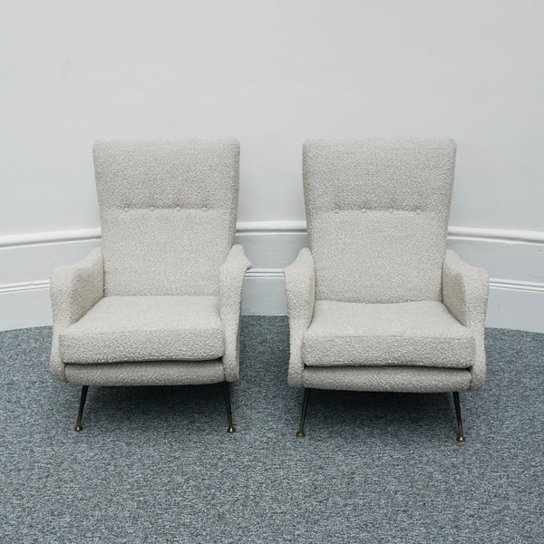 Pair of Mid-Century Modern Italian 1950's Lounge Chairs - Jeroen Markies Art Deco 