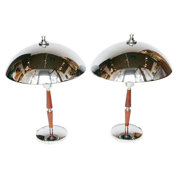 Pair of Art Deco Dome Lamps Table Lighting - Jeroen Markies Art Deco