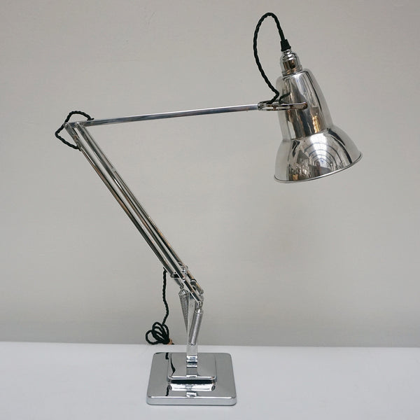 1950's Herbert Terry & Sons 2 Step Chromed Metal Anglepoise Desk Lamp - Jeroen Markies Art Deco