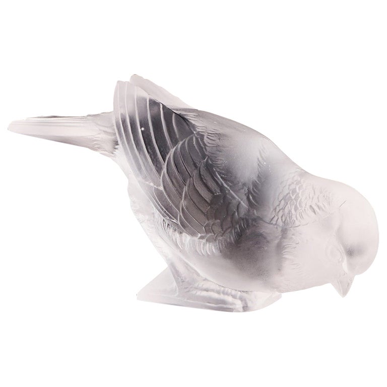 Moineau Fier' Vintage Rene Lalique Glass Bird Paperweight - Jeroen Markies  Art Deco