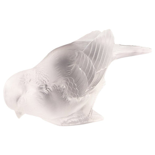 'Moineau Timide' Rene Lalique Glass Paperweight - Jeroen Markies Art Deco