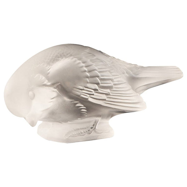 'Moineau Sournois' Rene Lalique Glass Bird Paperweight - Jeroen Markies Art Deco