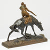 Native American Warrior on Horseback by Édouard Drouot - Jeroen Markies Art Deco