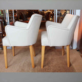 Art Deco side chairs upholstered in leather at Jeroen Markies 